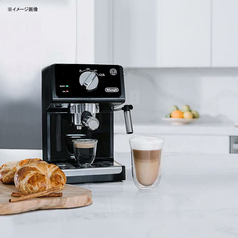 エスプレッソマシンカプチーノシステムデロンギDe'LonghiECP312015BarEspressoMachinewithAdvancedCappuccinoSystem,9.6x7.2x11.9Inches,Black/StainlessSteel家電