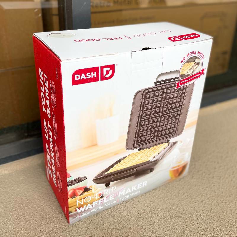 ベルギーワッフルメーカーPFOAフリーダッシュDashDNMWM455SLDeluxeNo-DripBelgianIron1200WMakerMachineForWaffles,HashBrowns,orAnyBreakfast,Lunch,&SnackswithEasyClean,Non-Stick+MessFreeSides家電