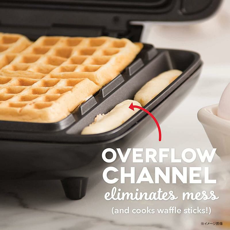 ベルギーワッフルメーカーPFOAフリーダッシュDashDNMWM455SLDeluxeNo-DripBelgianIron1200WMakerMachineForWaffles,HashBrowns,orAnyBreakfast,Lunch,&SnackswithEasyClean,Non-Stick+MessFreeSides家電