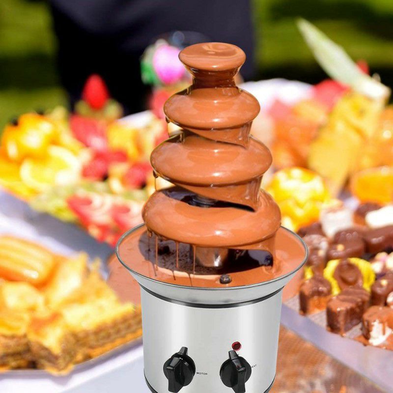 チョコレートファウンテンタワーミクナロン４段ステンレスチョコレートフォンデュMicnaron32OunceChocolate304stainlessSteelChocolateProFountain,4TiersElectricChocolateFountainforParty