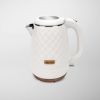 触れても熱くない電気ケトル1.2LキルトデザインステンレスBPAフリーアロマAromaProfessionalAWK-3000SurgicalGrade316StainlessSteelElectricWaterKettle,1.2L家電