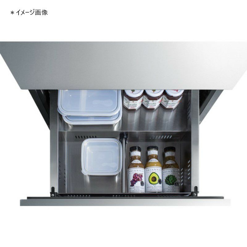 冷蔵庫引き出し式3段ビルトインステンレス屋内／屋外用Summit24InchBuiltIn2-DrawerUndercounterRefrigeratorwith4.8Cu.Ft.Capacity,Indoor/OutdoorCompatible,andEnergyStarCertfied家電【代引不可】