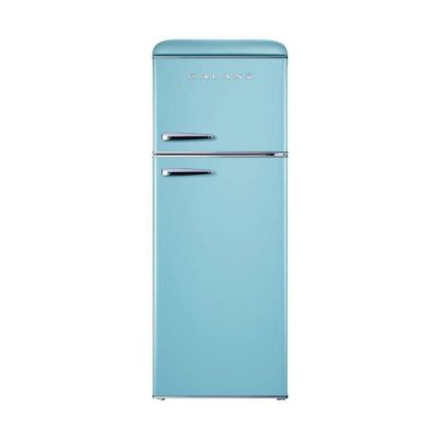 冷蔵庫冷凍庫215L2ドアレトロGalanzGLR76TBEERRetroTopMountRefrigerator,DualDoorFridge,AdjustableMechanicalThermostatwithTrueFreezer,7.6Cu.Ft,Blue,CuFt家電