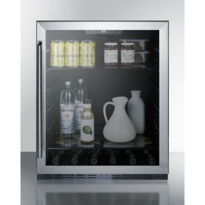 サミットアンダーカウンタービルトイン冷蔵庫幅60cm142LSummit24"Built-InFreestandingBeverageCenter,5cu.ft.UndercounterRefrigeratorAL57G/AL57GCSS【代引不可】家電