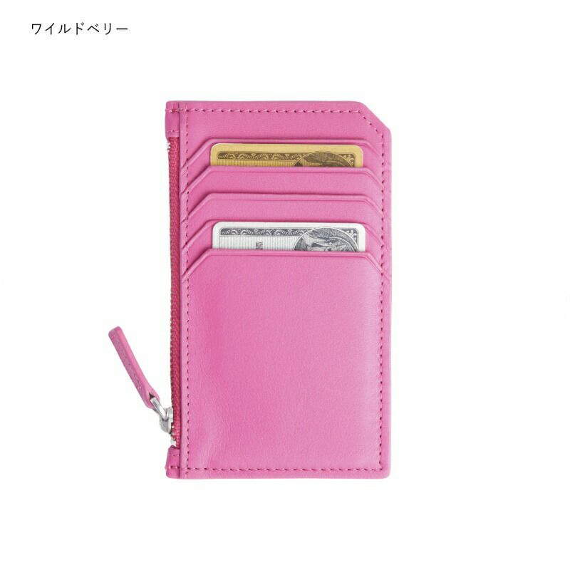 革製カードケースジップ付ナッパレザーRoyceCREDITCARDWALLET