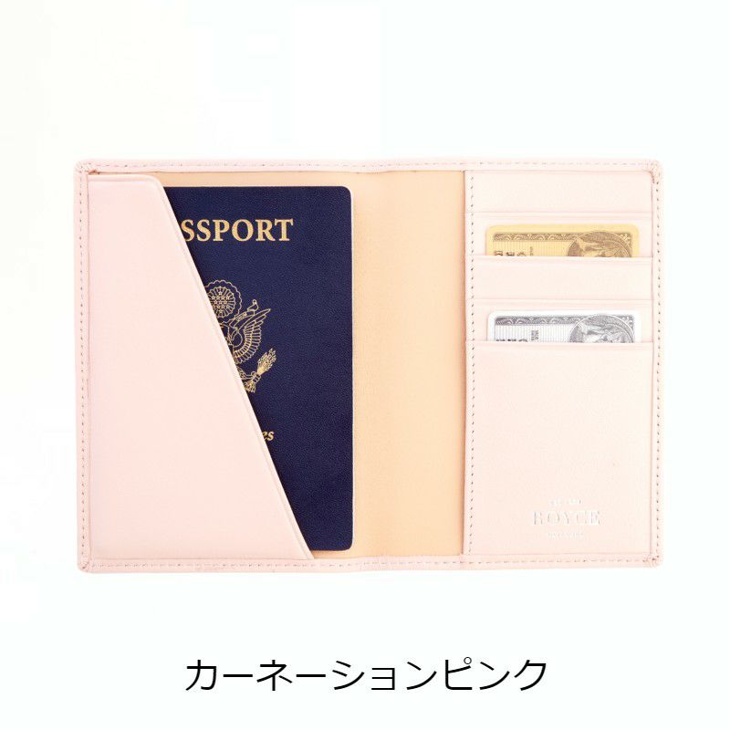革製パスポートケースRFIDナッパレザーRoyceRFIDBLOCKINGPASSPORTORGANIZER