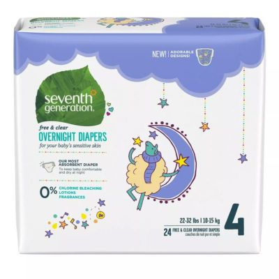 紙おむつ 夜用 セブンスジェネレーション Seventh Generation Disposable Overnight Diapers