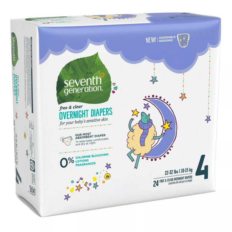 紙おむつ夜用セブンスジェネレーションSeventhGenerationDisposableOvernightDiapers