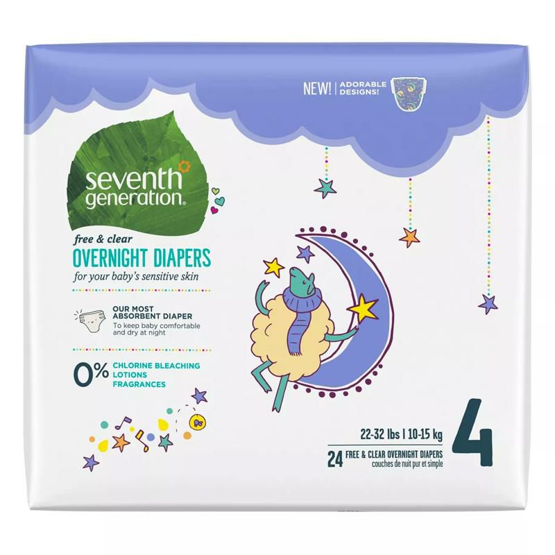 紙おむつ夜用セブンスジェネレーションSeventhGenerationDisposableOvernightDiapers