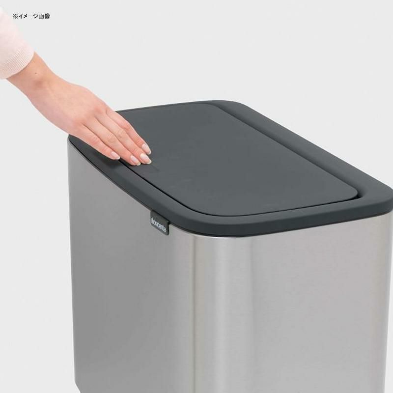 ブラバンシアゴミ箱36L脚付ソフトタッチBrabantiaBoTouchTopTrashCan,9.5Gallon,MatteBlack