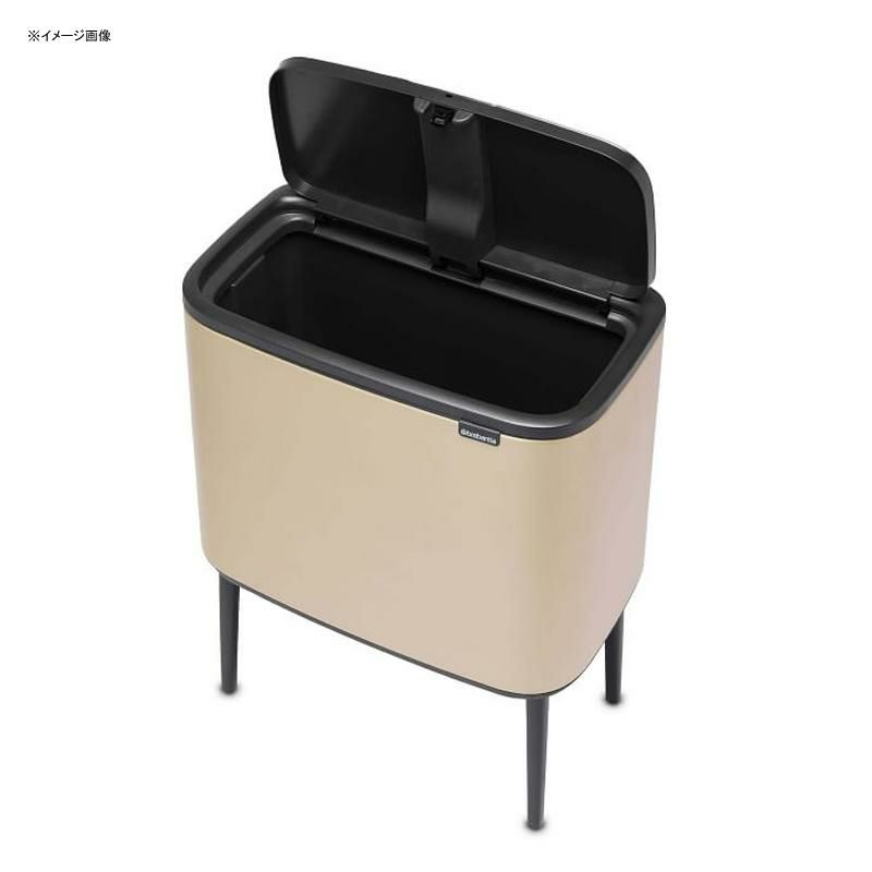 ブラバンシアゴミ箱36L脚付ソフトタッチBrabantiaBoTouchTopTrashCan,9.5Gallon,MatteBlack