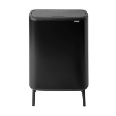 ブラバンシアゴミ箱60L脚付ソフトタッチBrabantiaBoTouchTopTrashCan,9.5Gallon,MatteBlack