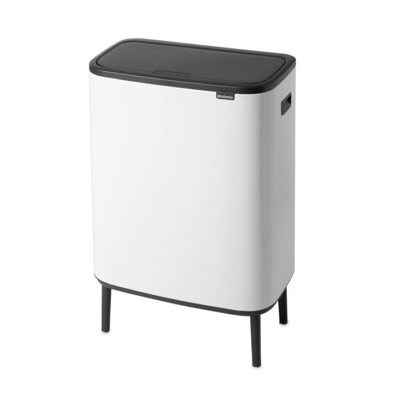 ブラバンシアゴミ箱60L脚付ソフトタッチBrabantiaBoTouchTopTrashCan,9.5Gallon,MatteBlack