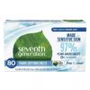 ソフトワイプ80枚X4パックやわらかいフリー＆クリアセブンスジェネレーションSeventhGenerationFree&ClearFabricSoftenerSheets-80ctx4