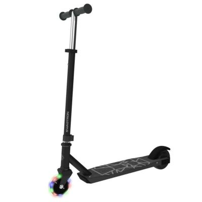 子供向け電動スクーターLED光るホイールSwagtronSwaggerSK3Kick-and-GoElectricScooterforKidsAges6andUpFeaturingLEDLightUpFrontWheel,7.5mphMaxSpeedandHeightAdjustableHandlebar