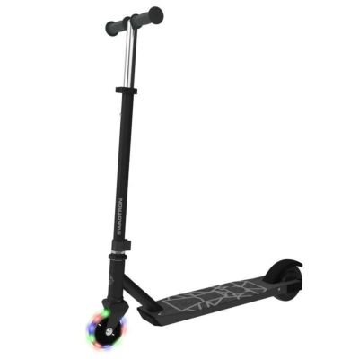 子供向け 電動スクーター LED 光るホイール 6歳上 Swagtron Swagger SK3 Kick-and-Go Electric Scooter for Kids Ages 6 and Up Featuring LED Light Up Front Wheel, 7.5 mph Max Speed and Height Adjustable Hand