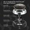 コンパクトグリルポータブル無煙電池式ファン炭焼きバーベキュー持ち運びキャンプGrillerettePro-TheSmartestPortableBBQGrill-TakeAnywhereBBQGrill-BatteryPoweredFan-AnthraciteBlackColor