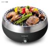 コンパクトグリルポータブル無煙電池式ファン炭焼きバーベキュー持ち運びキャンプGrillerettePro-TheSmartestPortableBBQGrill-TakeAnywhereBBQGrill-BatteryPoweredFan-AnthraciteBlackColor
