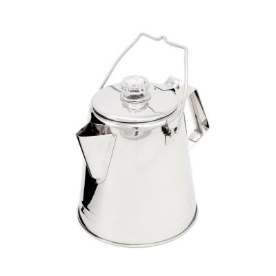 パーコレーター ステンレス コーヒー キャンプ アウトドア GSI Outdoors GLACIER STAINLESS COFFEE PERCOLATOR WITH SILICONE HANDLE