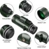 望遠鏡単眼スマホホルダー付40X60スコープBAK4プリズム防水Pankoo40X60MonocularHighPowerMonocularScopeforBirdWatchingTravelingConcertSportsGamewithPhoneAdapterTripod