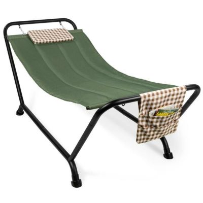 ハンモック屋外スタンド枕収納ポケット付OutdoorPatioHammockforBackyard,Gardenw/Stand,Pillow,StoragePockets