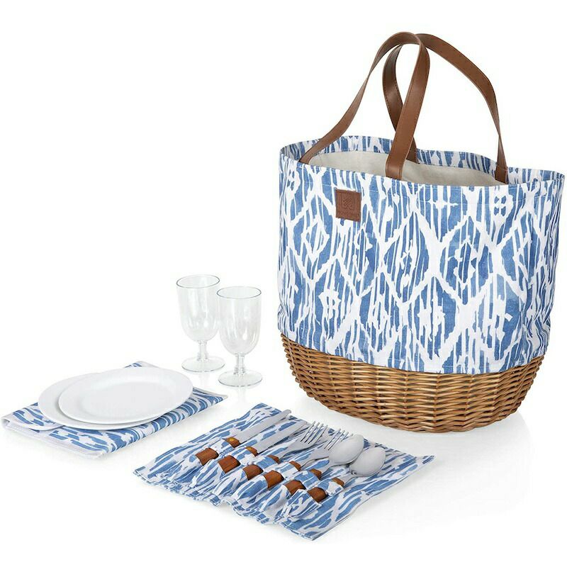 ピクニックタイムバスケットキャンバスワイングラスお皿カトラリープロムナードPicnicTimePROMENADEPICNICBASKET