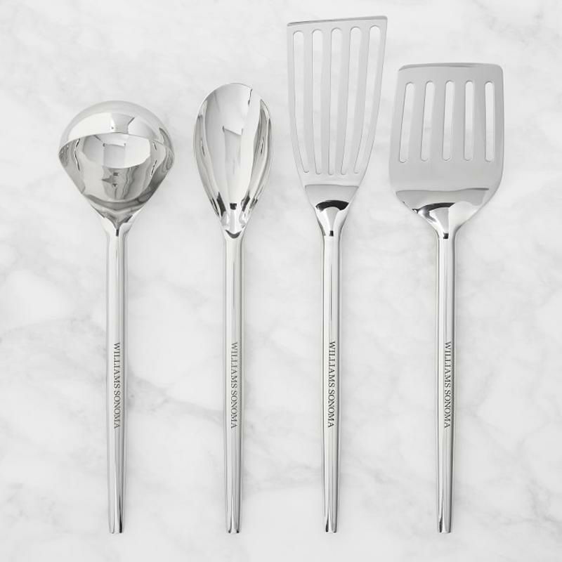 ウイリアムズ・ソノマステンレスユーテンシル調理器具4点セットスプーンレードルおたまターナースパチュラWilliamsSonomaStainless-SteelUtensils,Setof4