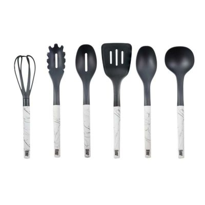 ジャンボ ユーテンシル ナイロン 調理器具 6点セット ロバートアーバイン Chef Robert Irvine’s Collection by Cambridge Silversmiths 6-Piece Jumbo Utensil Set - 6 Piece - Faux Marble