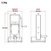 ソーセージスタッファーステンレス縦型4サイズ詰めるStainlessSteelVerticalSausageStuffer,Sliver,DualSpeed,EasyCleanUpSausageMaker(7Lb/3L)