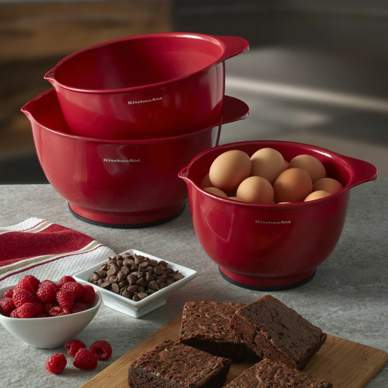 キッチンエイドクラシックミキシングボウル3サイズセットスタッキング重なるKitchenAidClassicMixingBowls,Setof3