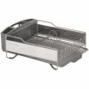 食器水切りディッシュラックコンパクト指紋防止ステンレスコップキッチンシンプルヒューマンsimplehumanKitchenCompactSteelFrameDishRackwithSwivelSpoutFingerprint-ProofStainless,GreyPlastic