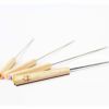 ステンレスフォンデュフォーク6本セット木製ハンドルチョコレートファウンテンチーズフォンデュHomeyProduct-Setof6FondueForks-RustResistantStainlessSteelSkewerStickswithNaturalBareOakWoodHandles-9.5