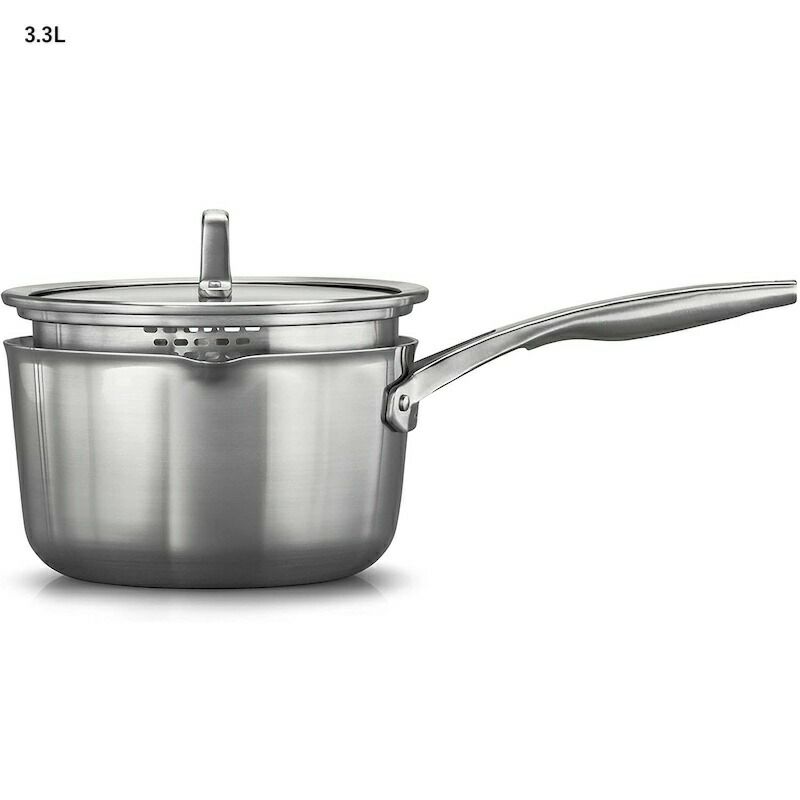 片手鍋ソースパンフタ付ステンレスカルファロンプレミアIH対応CalphalonPremierStainlessSteelSaucePan