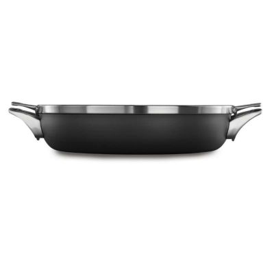 両手鍋 フライパン 30cm フタ付 カルファロン プレミア ハードアルマイト スペースセーブ Calphalon Premier Space-Saving Hard-Anodized Nonstick 12-Inch Everyday Pan with Cover