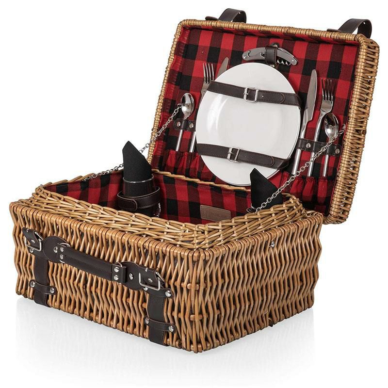 ピクニックバスケット2人用PicnicTimeChampionpicnicbasket,OneSize,Red/BlackBuffaloPlaid