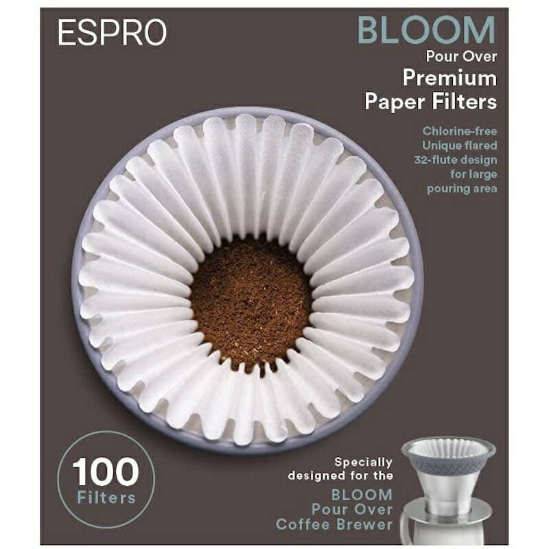 エスプロペーパーフィルター紙ブルームドリップドリッパーコーヒーESPROBLOOMPourOverPaperFilters