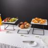 ディスプレイスタンド角形3サイズセットカフェレストランバイキングビュッフェChoiceSquareBlackMetal3-PieceDisplayStandSet176STDSQKTBK