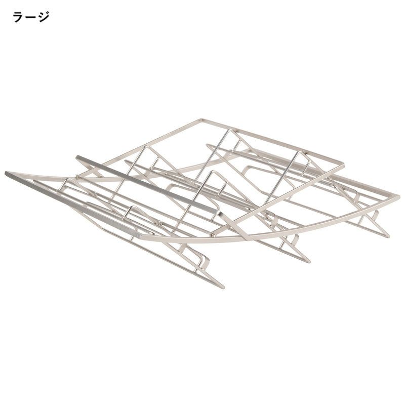 ディスプレイスタンド角形3段メタルクロムカフェレストランバイキングビュッフェAmericanMetalcraftTASFoldingThree-TierSmallChromeArchDisplayStand124TAS