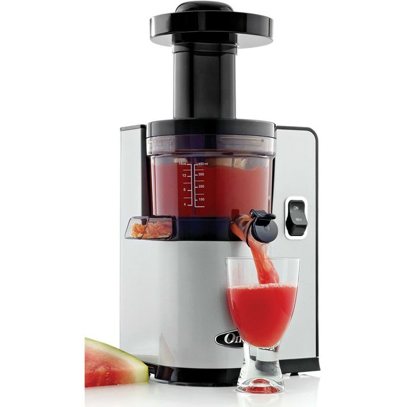 スロージューサーオメガシルバーOmegaJuicersVSJ843RSVerticalSlowMasticatingJuicerMakesContinuousFreshFruitandVegetableJuiceat43RevolutionsperMinuteFeaturesCompactDesignAutomaticPulpEjection,150-Watt,Silver家電