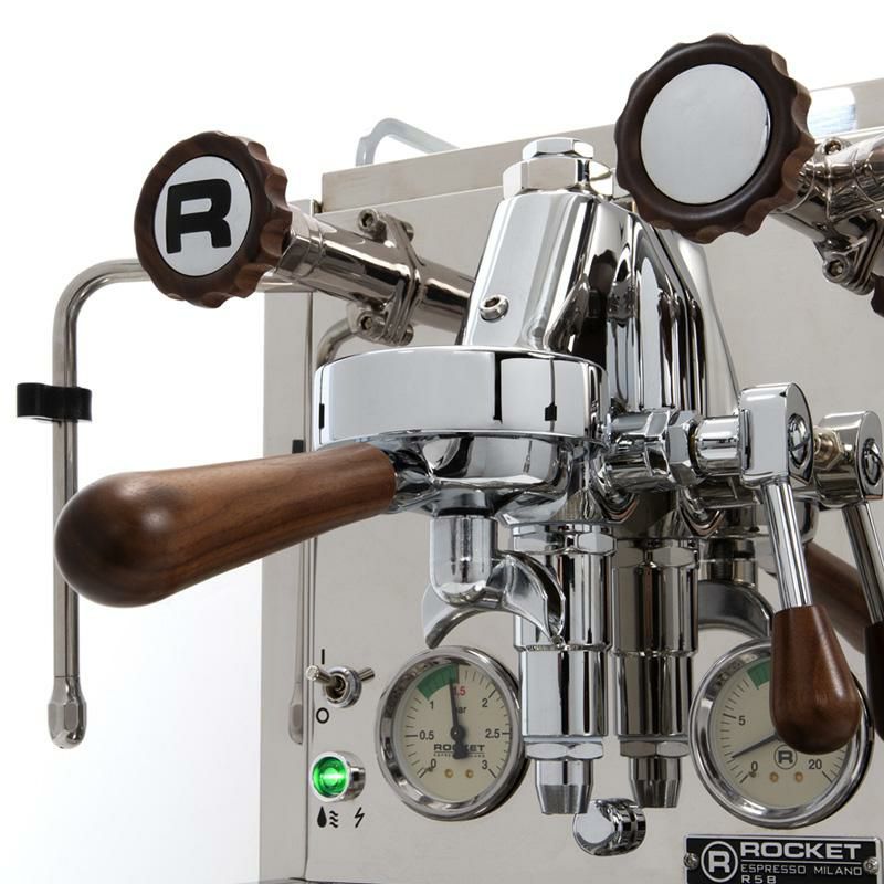 業務品質エスプレッソマシンウォルナットアクセントダブルボイラーPIDロケットRocketEspressoR58EspressoMachine-WalnutAccents家電