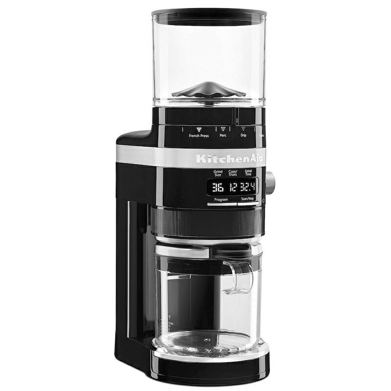 コーヒーグラインダー豆挽き設定70段階臼型キッチンエイドポルタフィルターホルダーエスプレッソKitchenAidBurrCoffeeGrinderKCG8433家電