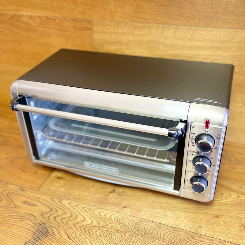 コンベクションオーブンエクストララージトースターブラック&デッカーステンレス庫内幅42cmBlack&DeckerExtra-WideConvectionToasterOven,TO3240XSBDStainlessSteel家電