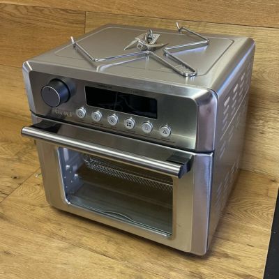 エアフライヤーロティサリーオーブンディハイドレーターONGAirFryer,10.6-QuartsToasterOven,RotisserieOven,1500WElectricAirFryerOvenwithLEDDigitalTouchscreen,10-in-1CountertopOven家電