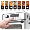 エアフライヤーロティサリーオーブンディハイドレーターONGAirFryer,10.6-QuartsToasterOven,RotisserieOven,1500WElectricAirFryerOvenwithLEDDigitalTouchscreen,10-in-1CountertopOven家電
