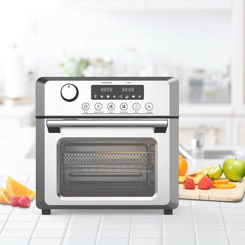 エアフライヤーロティサリーオーブンディハイドレーターONGAirFryer,10.6-QuartsToasterOven,RotisserieOven,1500WElectricAirFryerOvenwithLEDDigitalTouchscreen,10-in-1CountertopOven家電