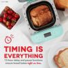 ホームベーカリーブレッドメーカーグルテンフリーモードダッシュDashEverydayStainlessSteelBreadMaker,Upto1.5lbLoaf,Programmable,12Settings+GlutenFree&AutomaticFillingDispenser-Aqua家電