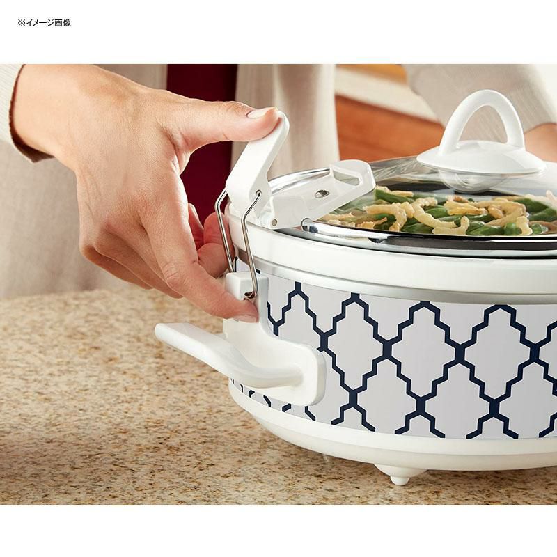 スロークッカー2.4LミニキャセロールクロックポットCrockpot2.5-QuartMiniCasseroleCrockSlowCookerSCCPCCM250家電