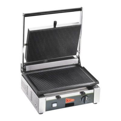 パニーニサンドイッチグリルプレス業務品質溝あり37×25CecilwareTSG-1GSinglePaniniSandwichGrillwithGroovedSurfaces-141/2"x10"CookingSurface-120V,1700W家電