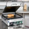 パニーニサンドイッチグリルプレス業務品質溝なし36×36タイマー付ワーリングWaringWFG275TTostatoSupremoSmoothTop&BottomPaniniSandwichGrillwithTimer-14