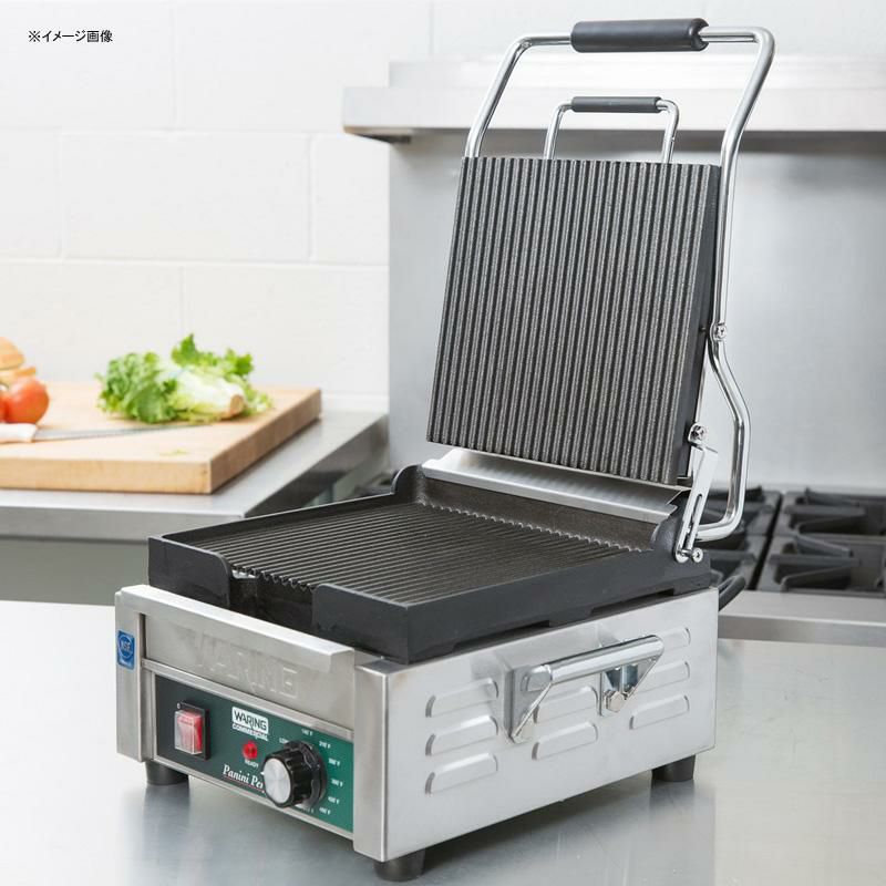 パニーニサンドイッチグリルプレス業務品質溝あり25×23ワーリングWaringWPG150PaniniPerfettoGroovedTop&BottomPaniniSandwichGrill-93/4"x91/4"CookingSurface-120V,1800W家電